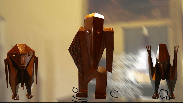 dans les cercles(tout relatif)quelques traces suite au détourage.