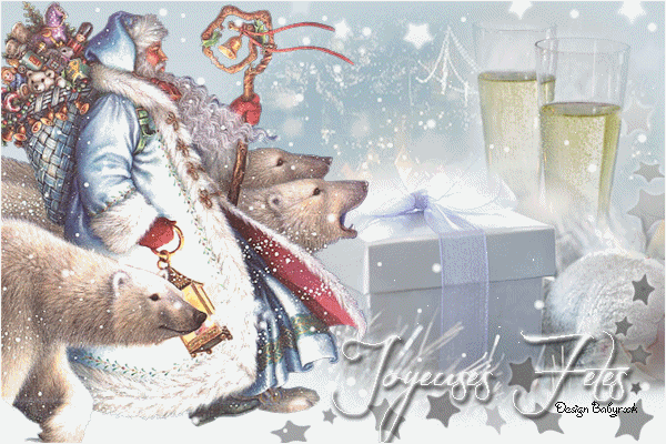 Ours blanc Père Noël.gif