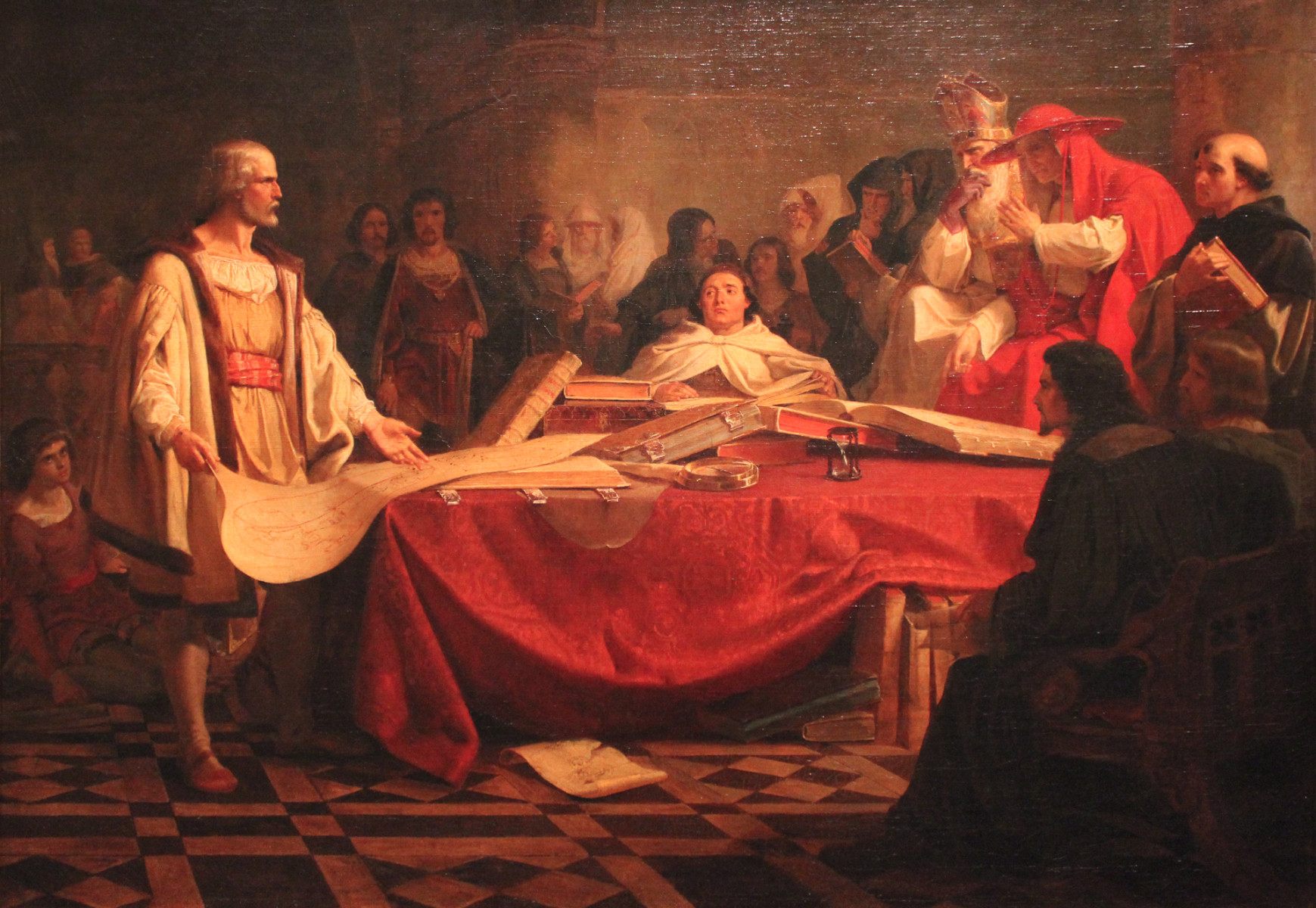 Christophe Colomb devant le conseil de Salamanque en 1486.jpg